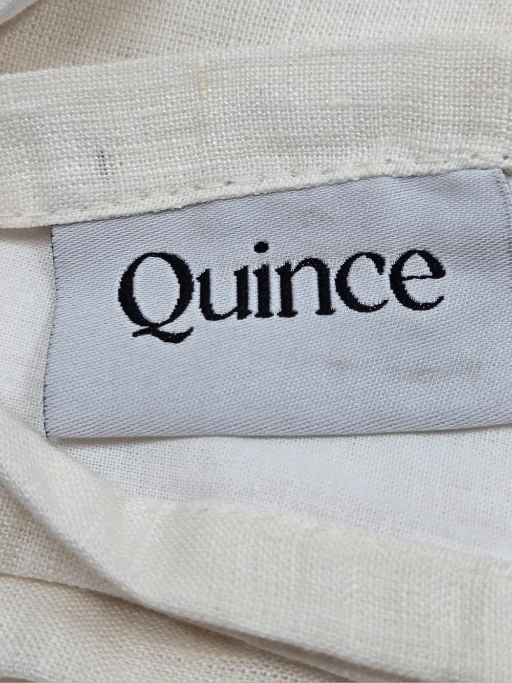NWT QUINCE Set Of 2 48x108 European Linen Curtains Cream 0359